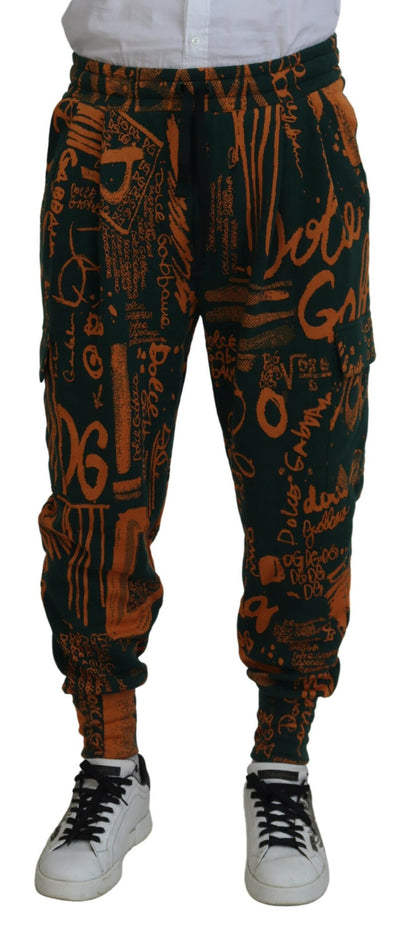  - Multicolor Silk Blend Jogger Cargo Pants