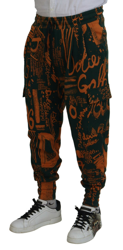  - Multicolor Silk Blend Jogger Cargo Pants