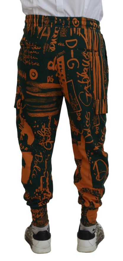  - Multicolor Silk Blend Jogger Cargo Pants