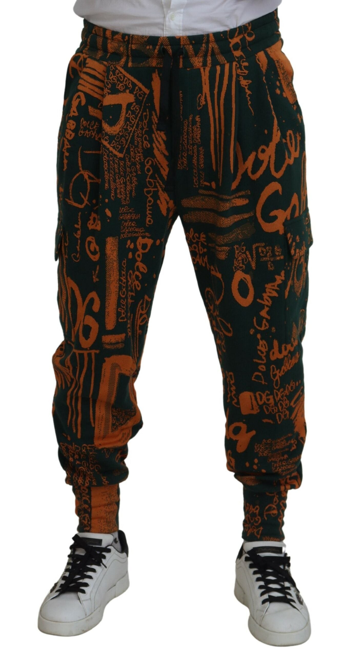  - Multicolor Silk Blend Jogger Cargo Pants