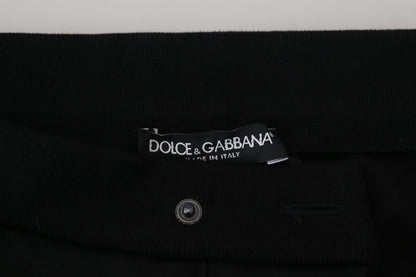  - Elegant Black Jogger Pants in Luxe Wool Blend