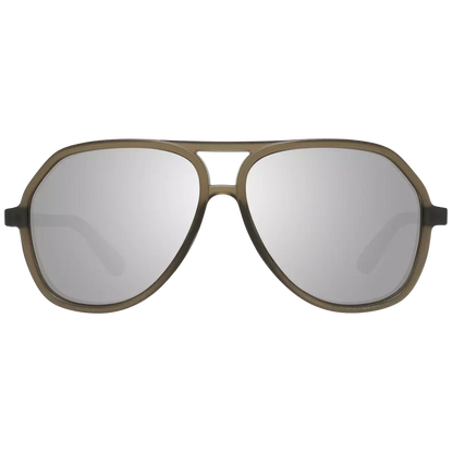 GUESS Brown Men Sunglasses - Bold Aviator Style