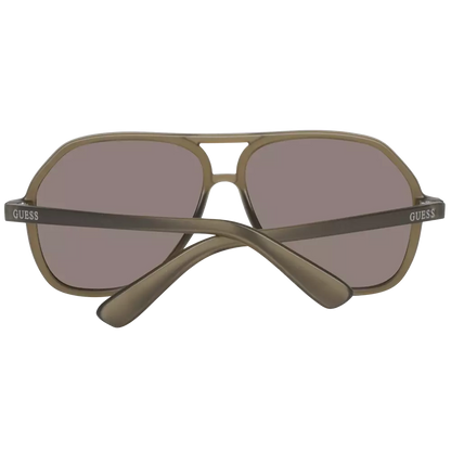 GUESS Brown Men Sunglasses - Bold Aviator Style