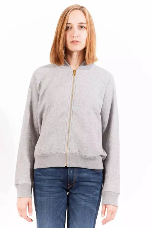  - Gray Cotton Women Sweater