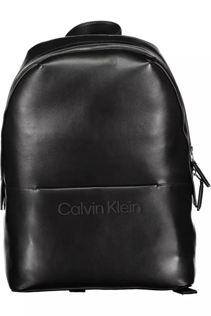  - Black Polyester Men Backpack