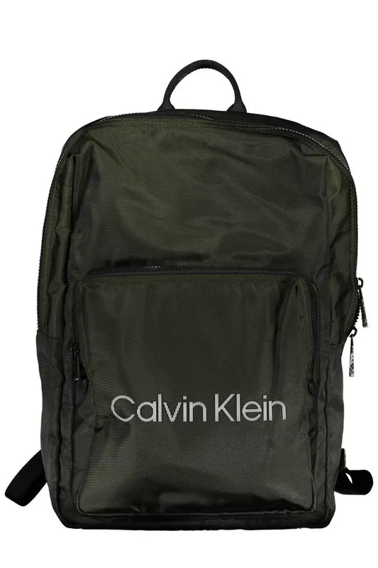  - Green Polyester Men Backpack