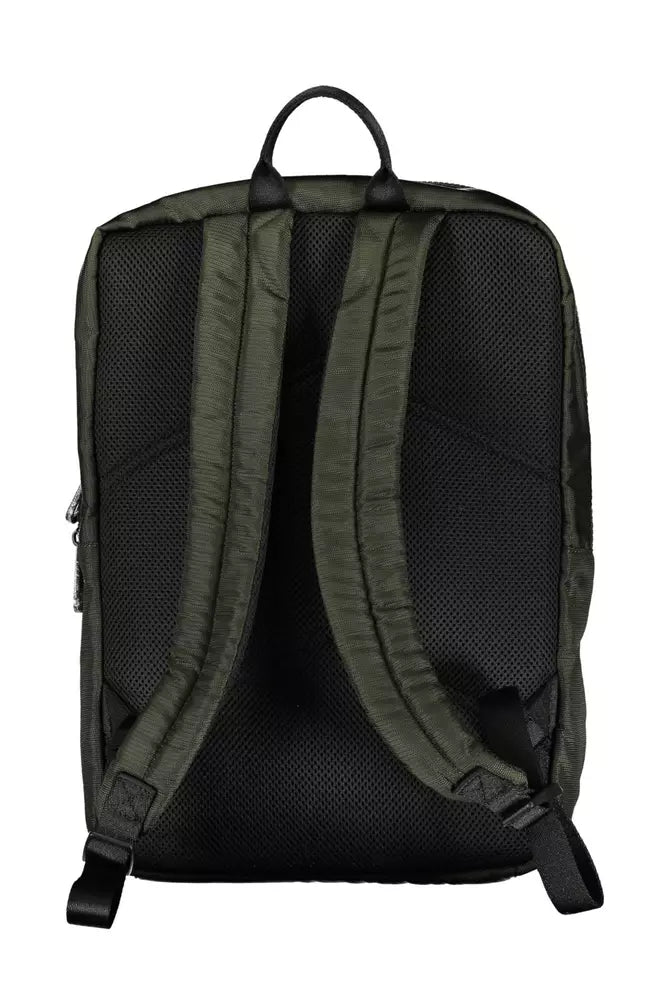  - Green Polyester Men Backpack