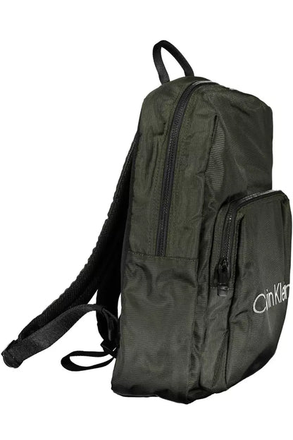  - Green Polyester Men Backpack