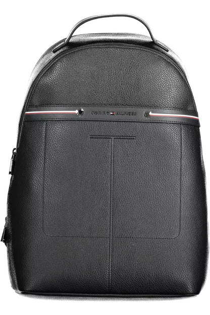 Black Polyethylene Men Backpack - The Luxe Alliance