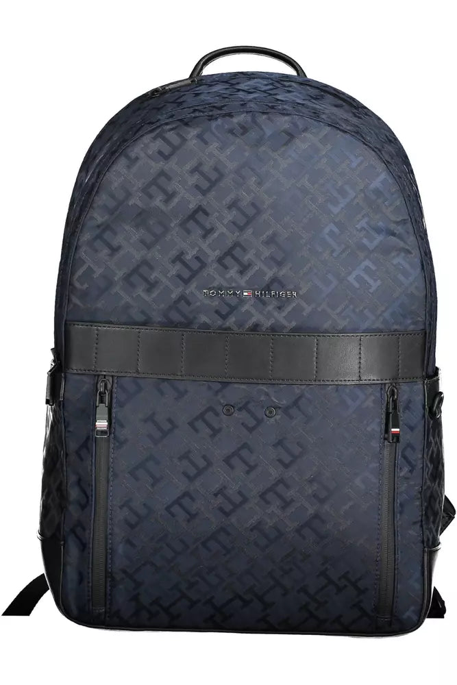 Blue Polyester Men Backpack - The Luxe Alliance