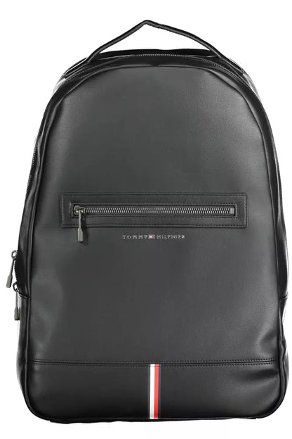 Black Polyethylene Men Backpack - The Luxe Alliance