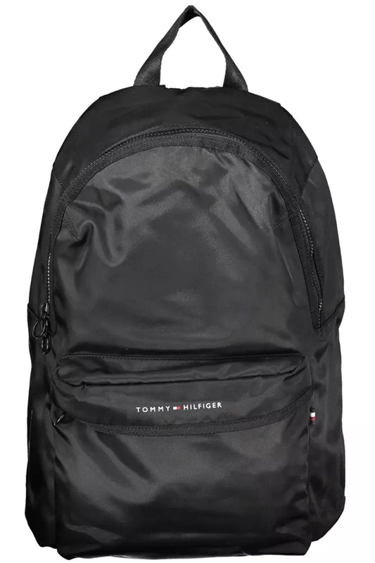 Black Polyester Men Backpack - The Luxe Alliance