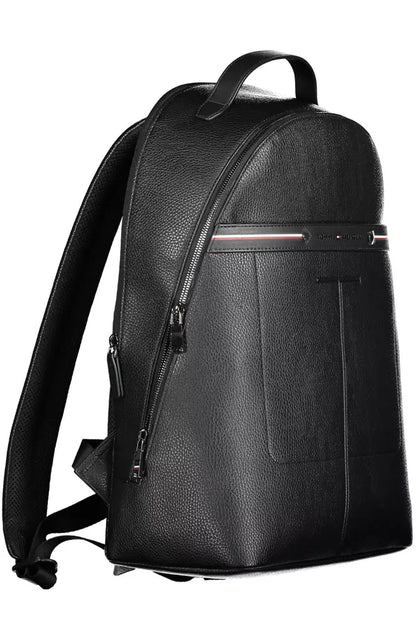 Black Polyethylene Men Backpack - The Luxe Alliance