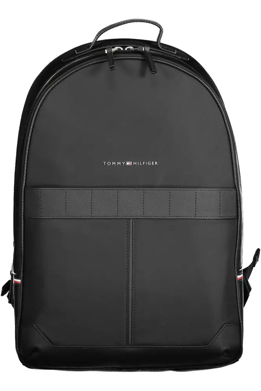 Black Polyester Men Backpack - The Luxe Alliance