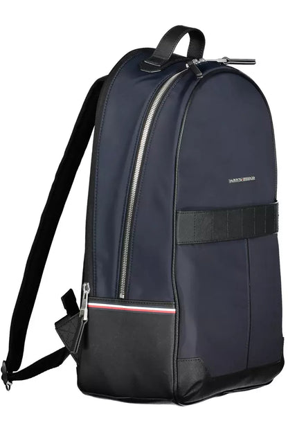 Blue Polyester Men Backpack - The Luxe Alliance