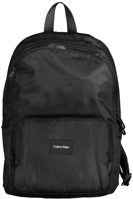 Black Polyester Men Backpack - The Luxe Alliance