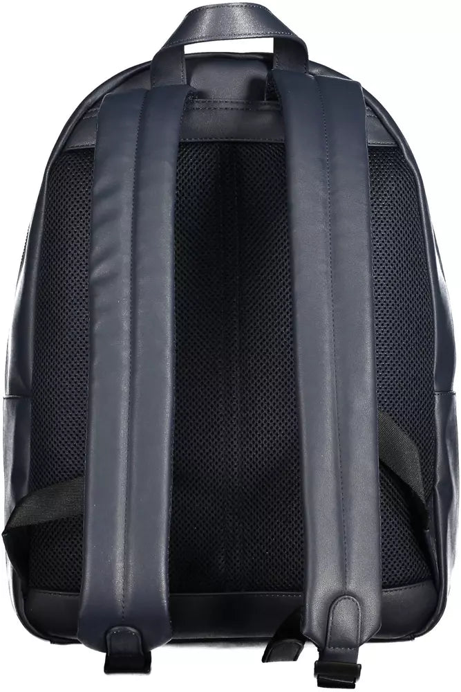 Blue Polyethylene Men Backpack - The Luxe Alliance