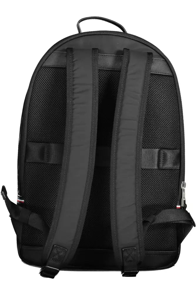 Black Polyester Men Backpack - The Luxe Alliance