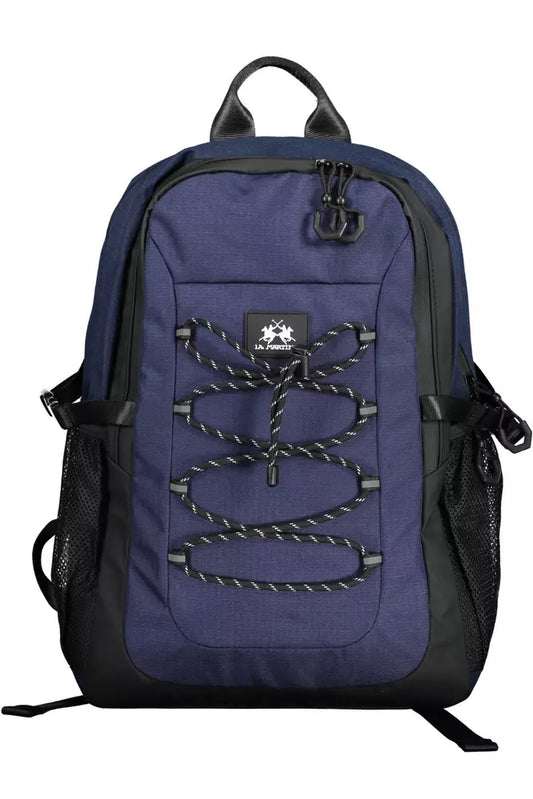  - Blue Polyester Men Backpack