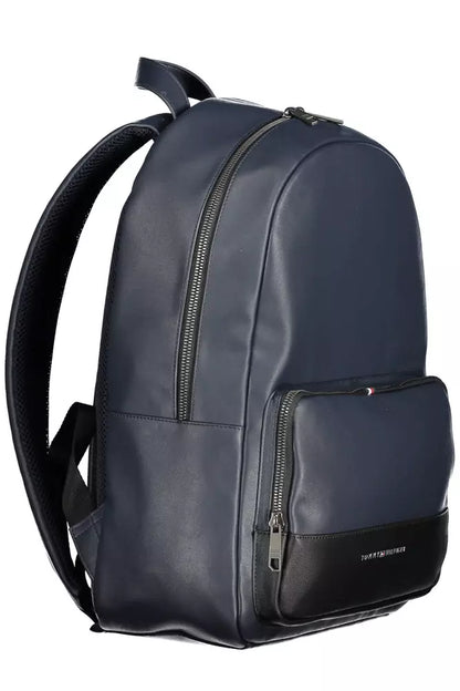 Blue Polyethylene Men Backpack - The Luxe Alliance