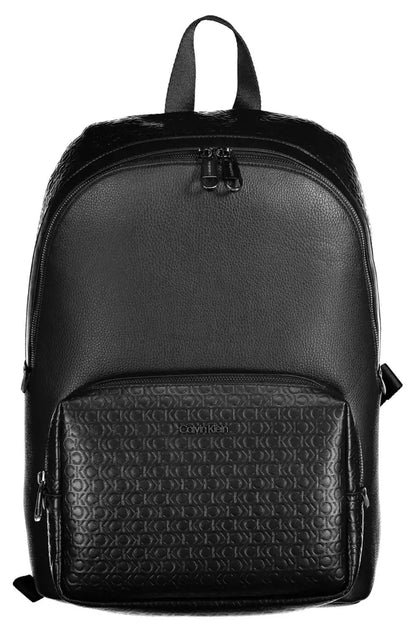 Black Polyester Men Backpack - The Luxe Alliance