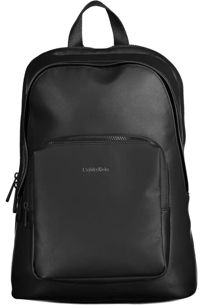  - Black Polyester Men Backpack