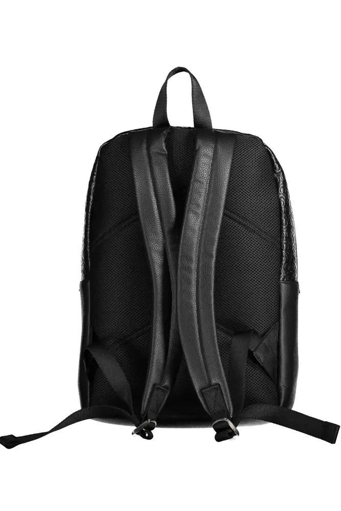 Black Polyester Men Backpack - The Luxe Alliance