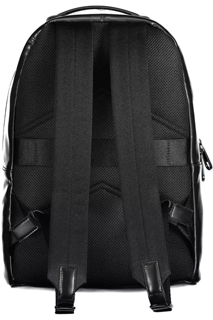 Black Polyester Men Backpack - The Luxe Alliance