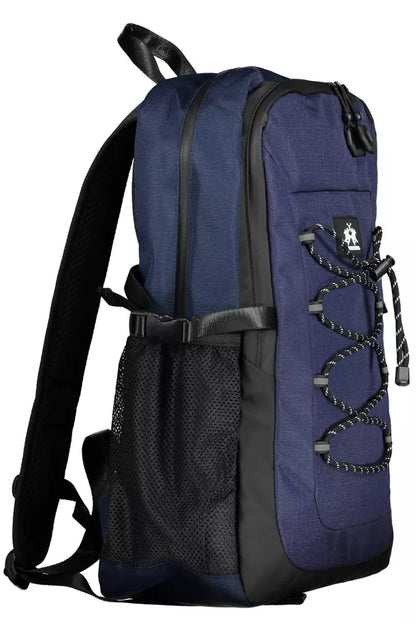  - Blue Polyester Men Backpack