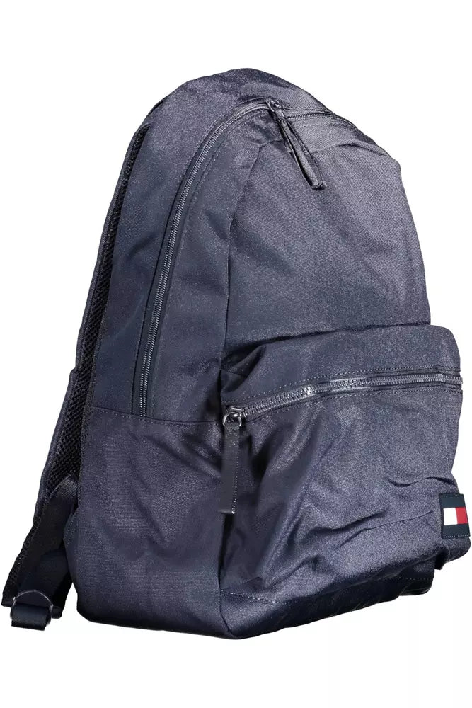 Blue Polyester Men Backpack - The Luxe Alliance