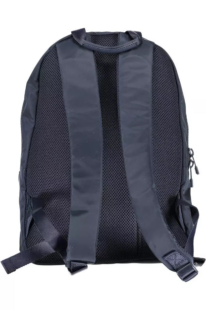 Blue Polyester Men Backpack - The Luxe Alliance