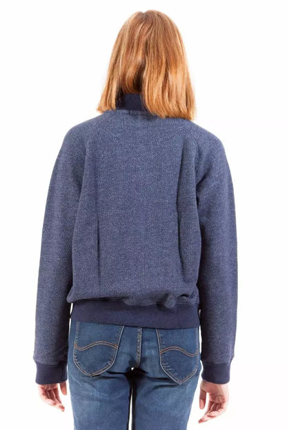 Blue Cotton Women Sweater - The Luxe Alliance