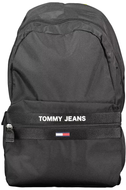  - Black Polyester Men Backpack