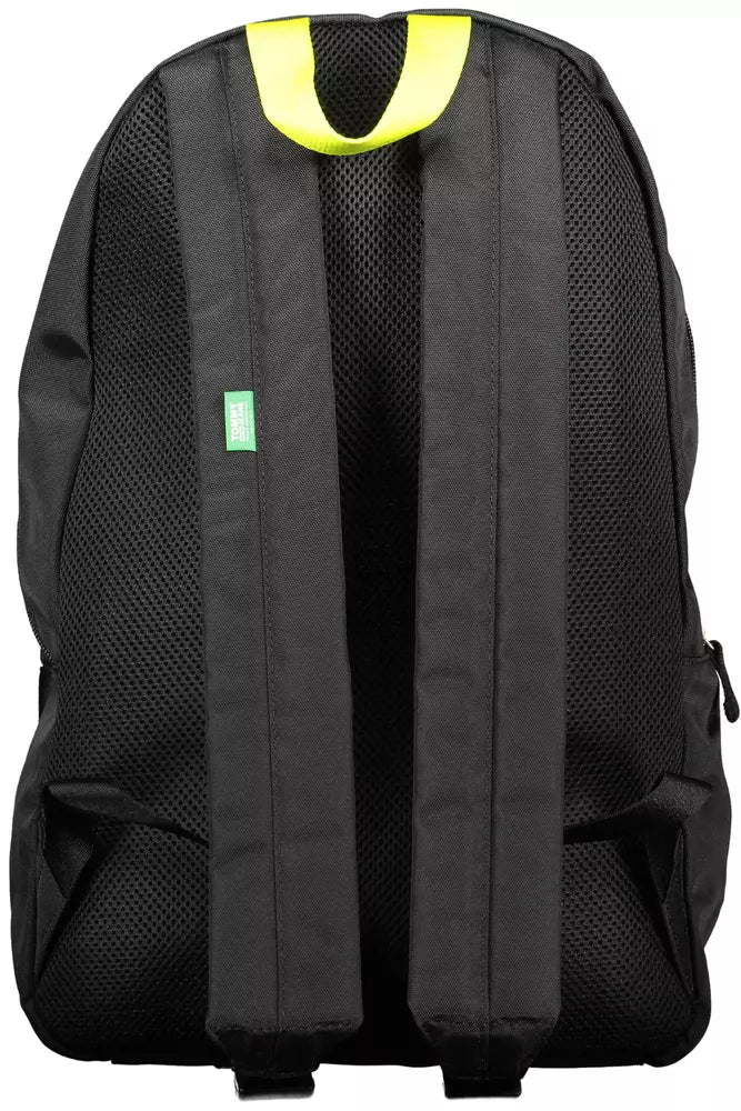  - Black Polyester Men Backpack