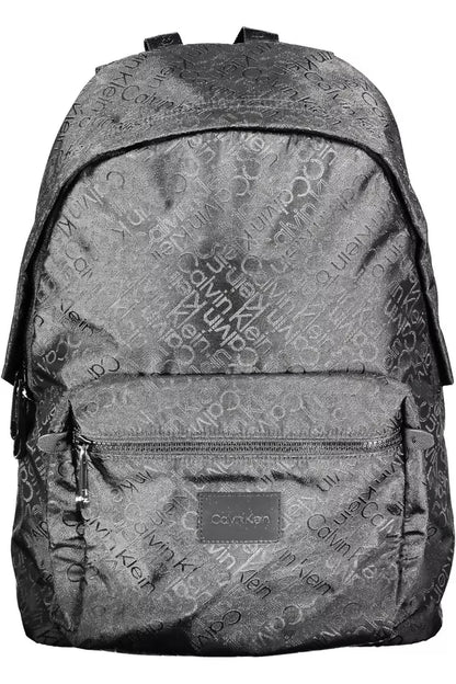 Black Polyester Men Backpack - The Luxe Alliance