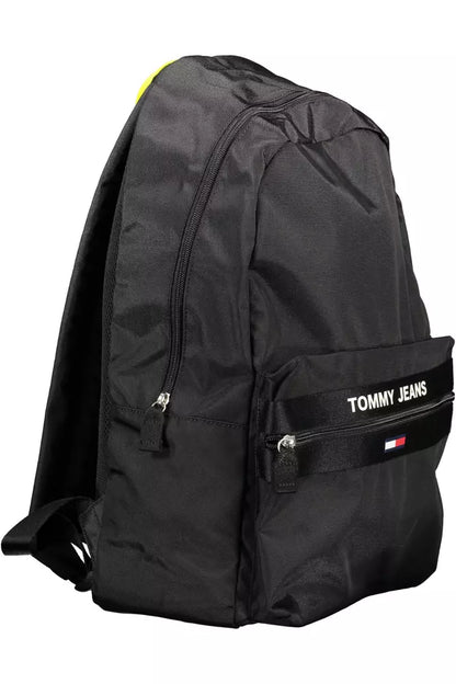  - Black Polyester Men Backpack