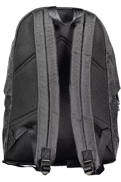 Black Polyester Men Backpack - The Luxe Alliance