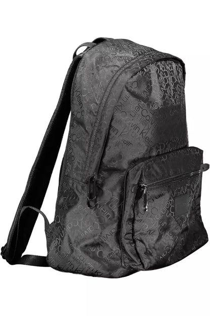 Black Polyester Men Backpack - The Luxe Alliance