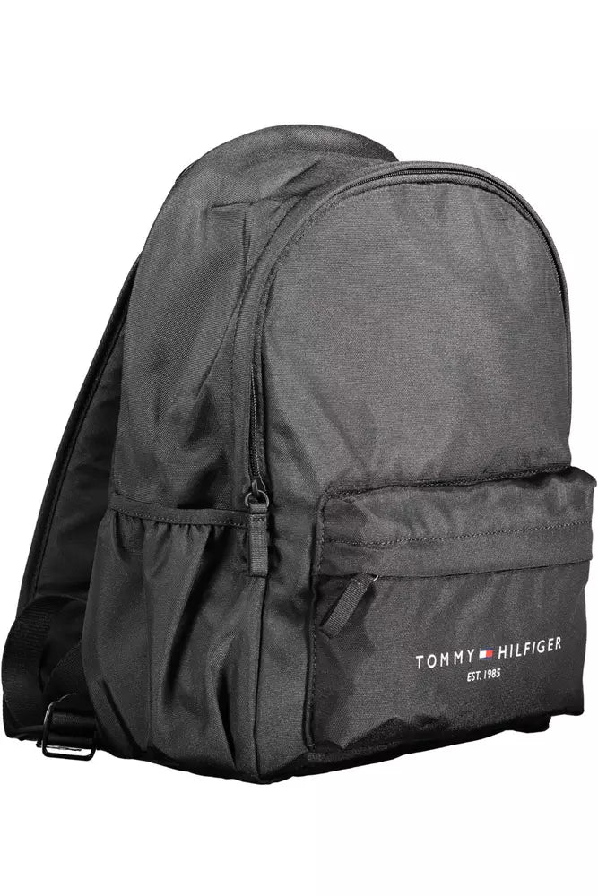 Black Polyester Men Backpack - The Luxe Alliance