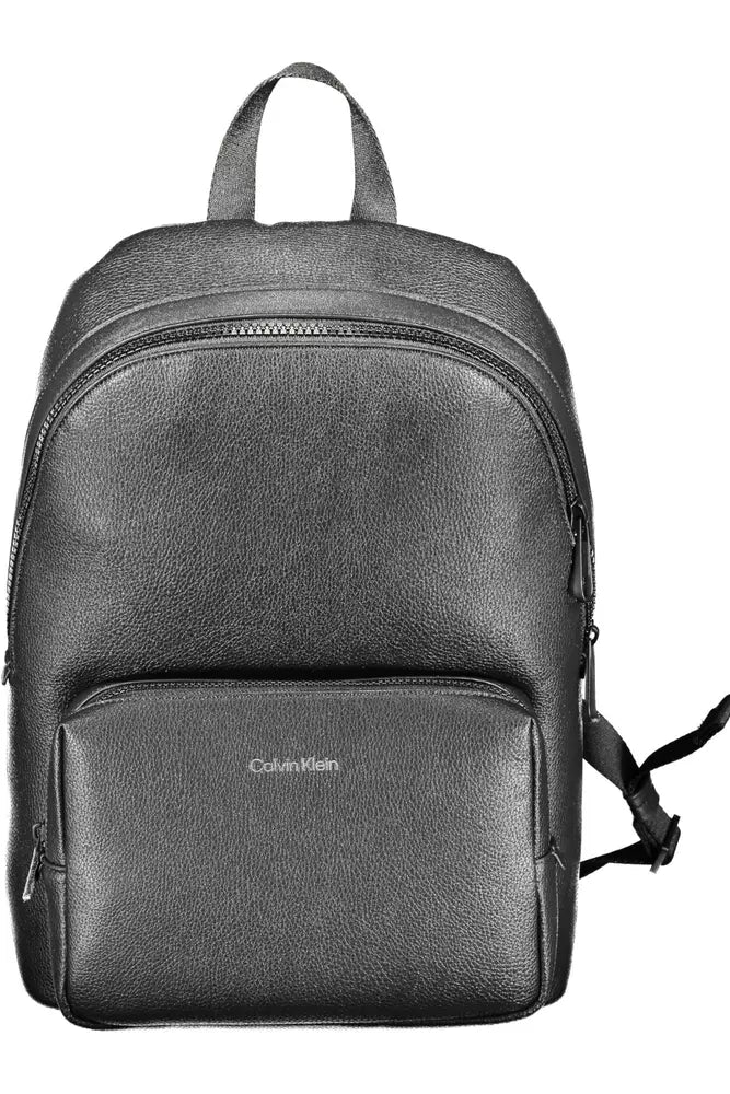  - Black Polyethylene Men Backpack