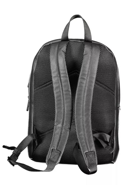  - Black Polyethylene Men Backpack