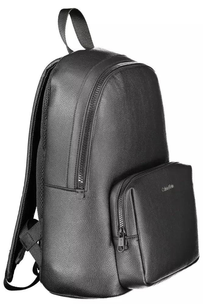  - Black Polyethylene Men Backpack