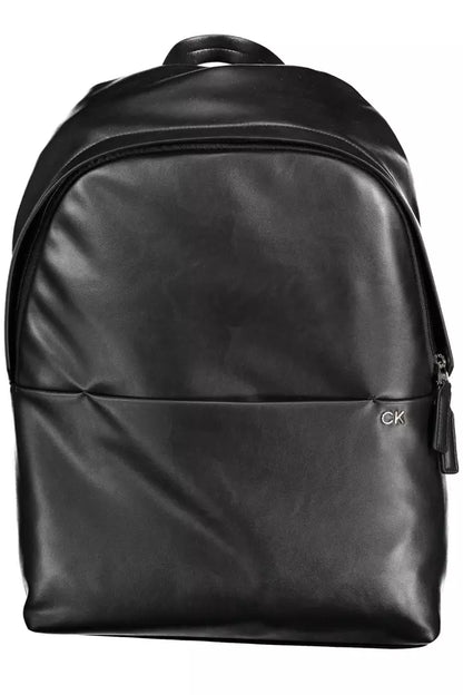  - Black Polyester Men Backpack