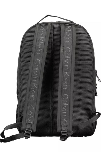  - Black Polyester Men Backpack