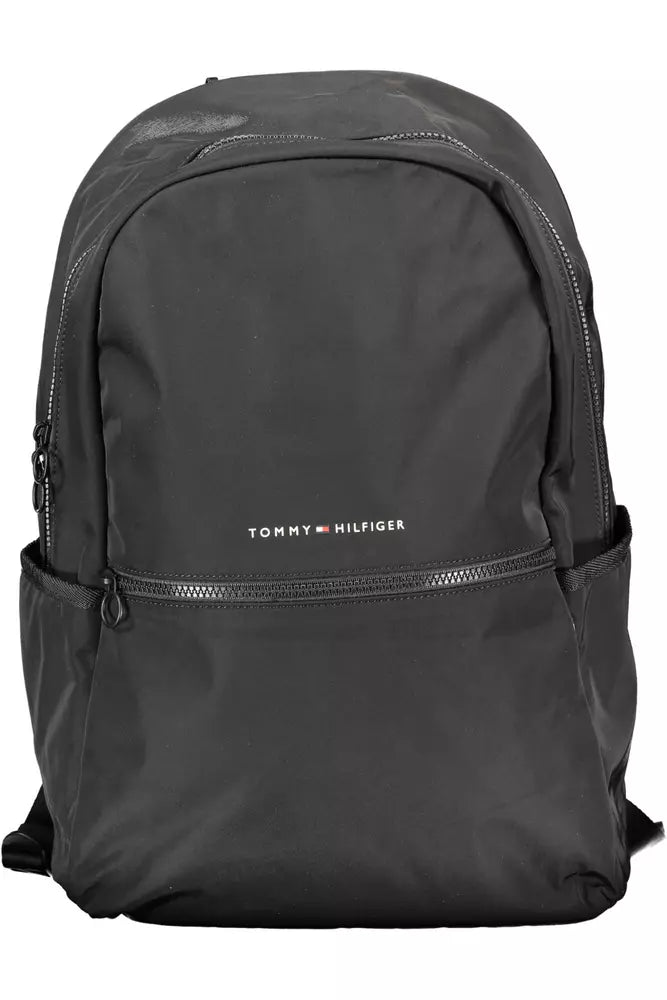  - Black Polyester Men Backpack