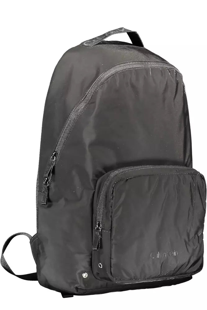  - Black Polyester Men Backpack