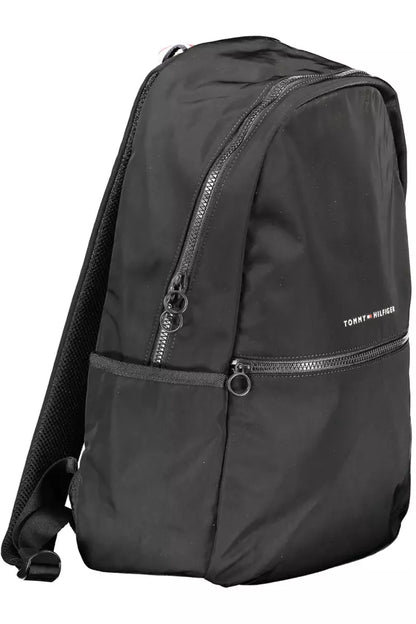  - Black Polyester Men Backpack