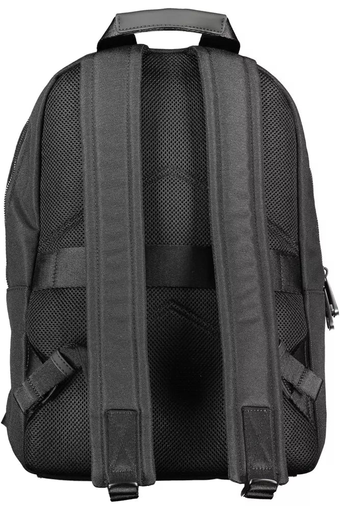  - Black Polyester Men Backpack