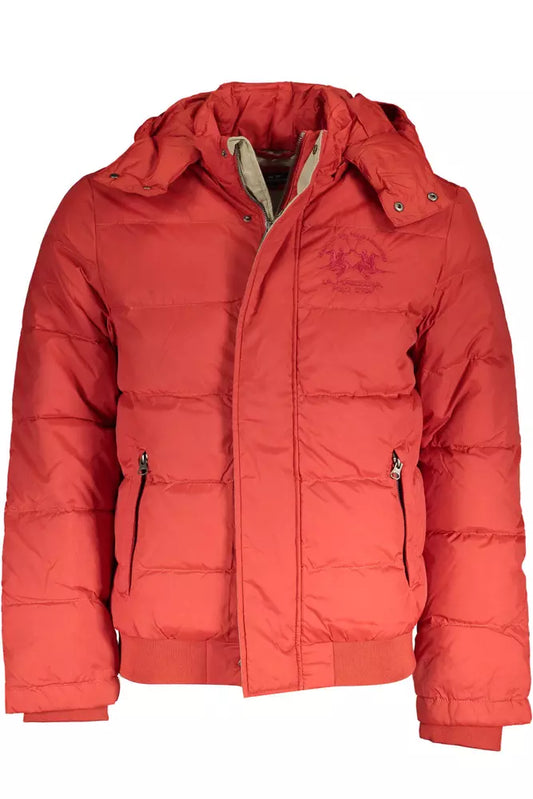  - Orange Polyamide Men Jacket