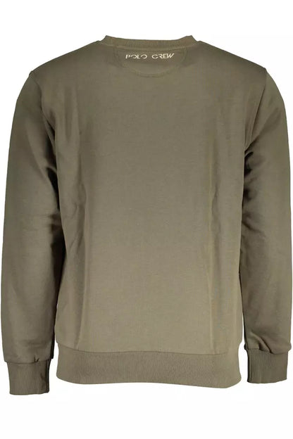  - Green Cotton Men Sweater